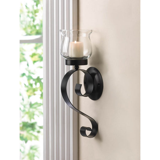 Scrolling Candle Sconce