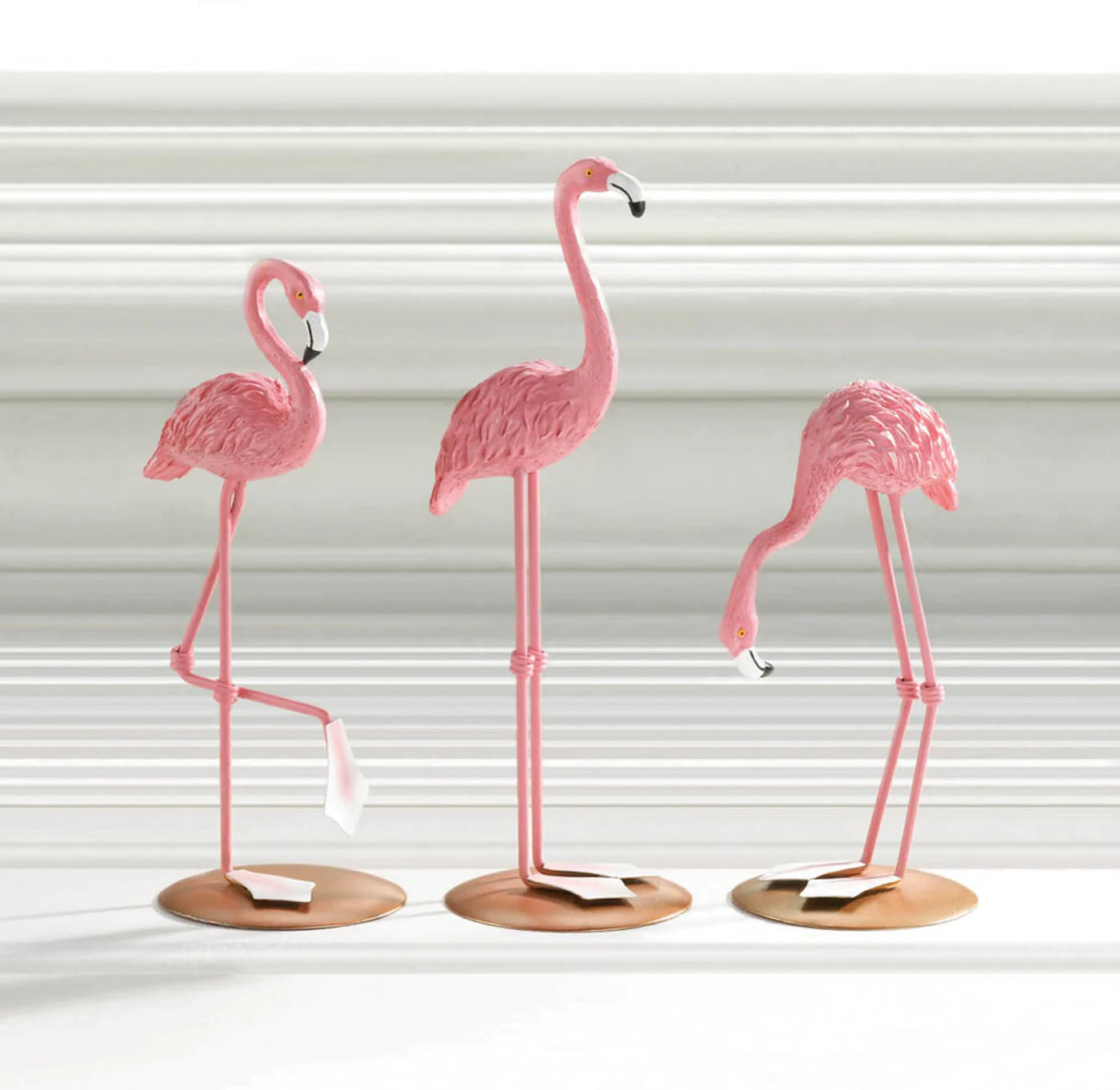 Tabletop Flamingo Trio