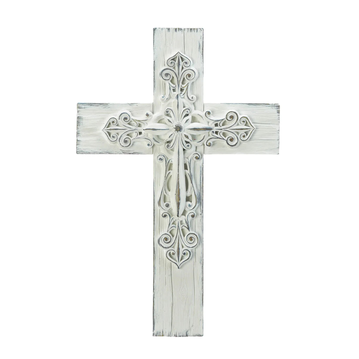 Ornate Whitewashed Cross