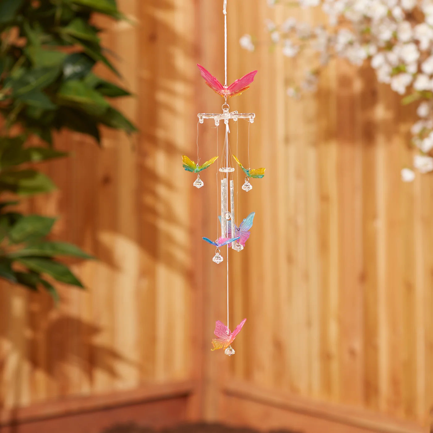 Rainbow Butterfly Wind Chimes