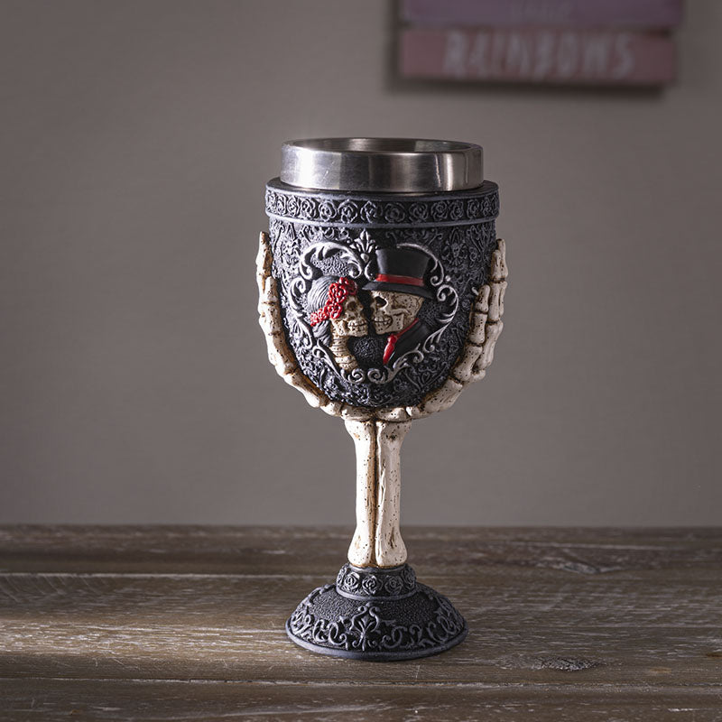 Skeleton Couple Goblet