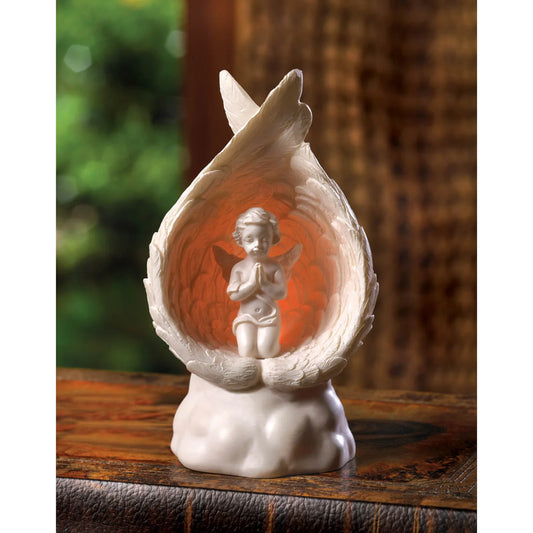 Light-Up Praying Angel Figurine