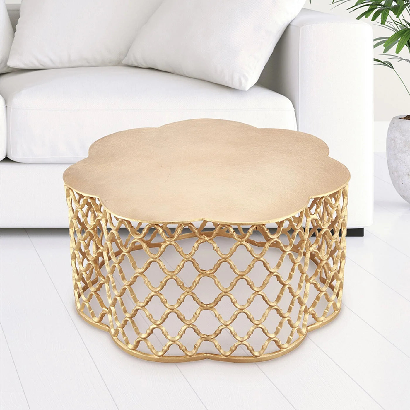 Honeycomb Pattern End Table