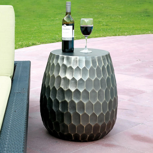 Honeycomb Pattern Garden Stool