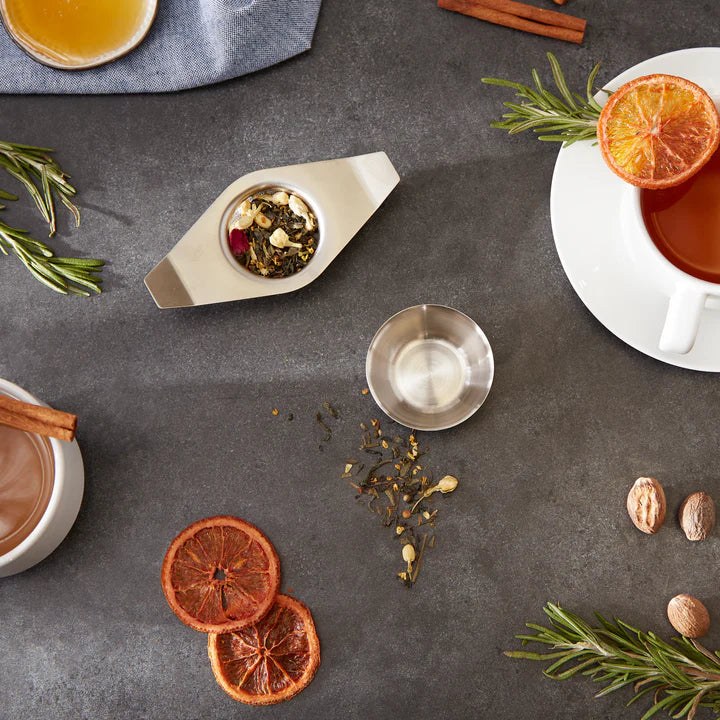 Tea Strainer W/Drip Cup