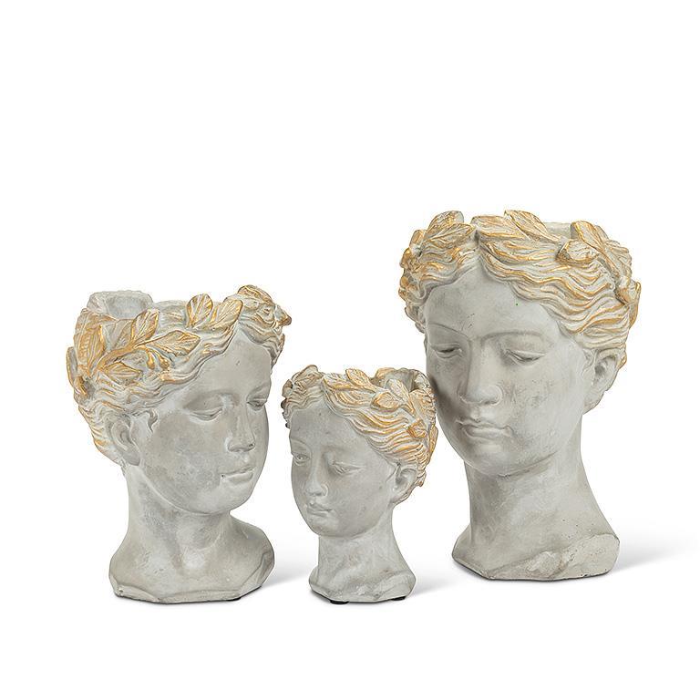 Large Woman Head Planter