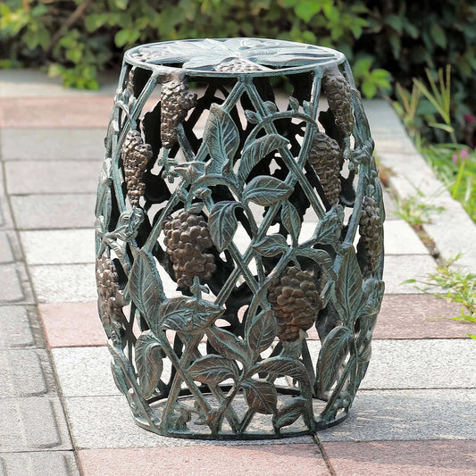 Duranta Flower and Leaf Garden Stool