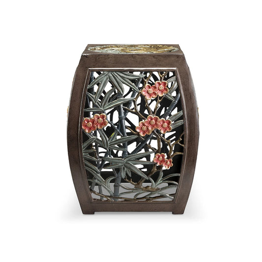 Phoenix and Blossom Garden Stool