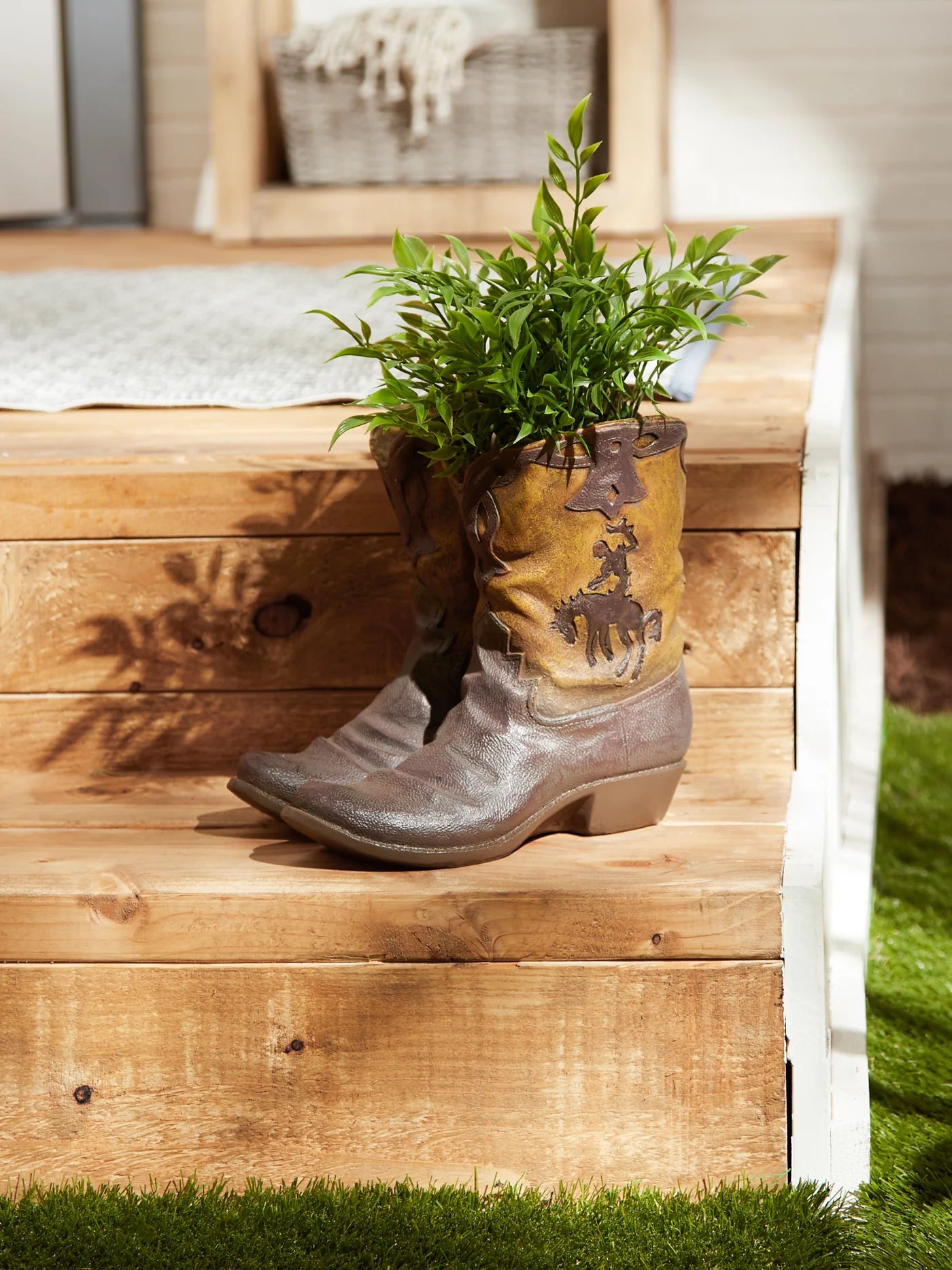 Cowboy Boots Planter