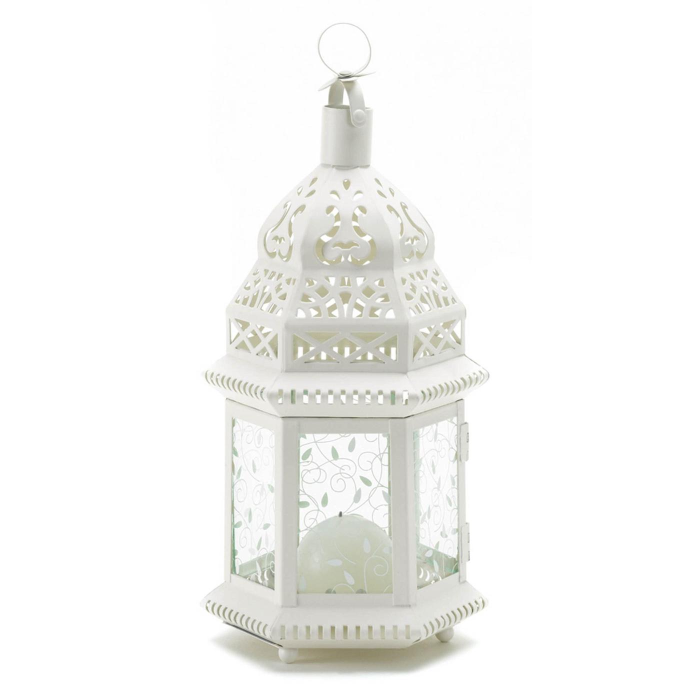 White Moroccan Lantern