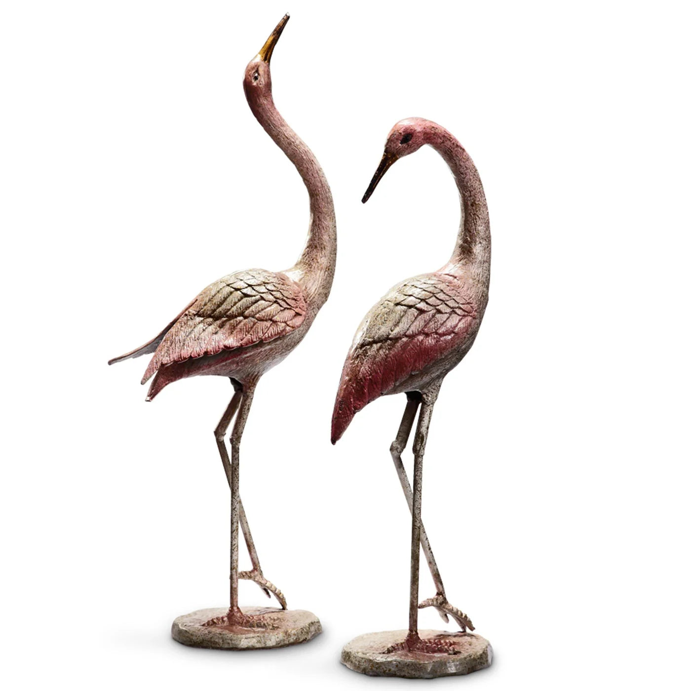 Flamboyant Crane Garden Pair Set of 2