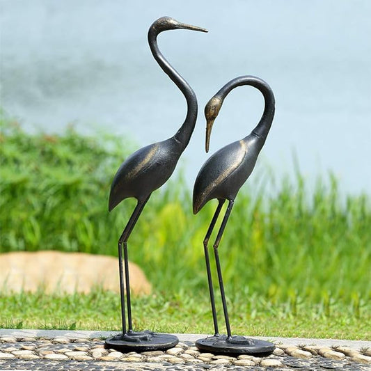 Watchful Waders Garden Cranes Set of 2