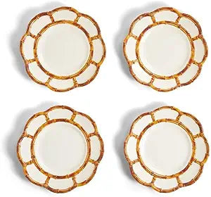 S/4 Bamboo Touch Salad / Dessert Plate