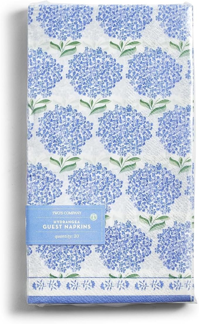 Hydrangea 3-Ply Paper Dinner Napkin / Guest Towel