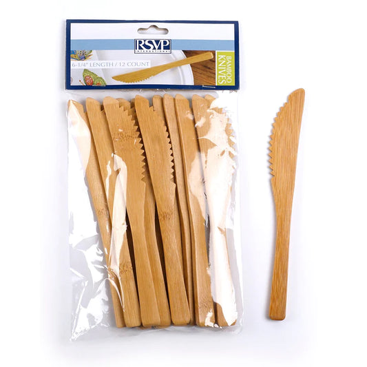 Bamboo Knife - 12 Pcs Polybag