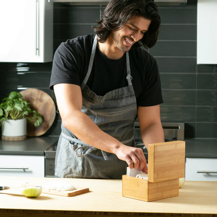 Bamboo Recipe Box