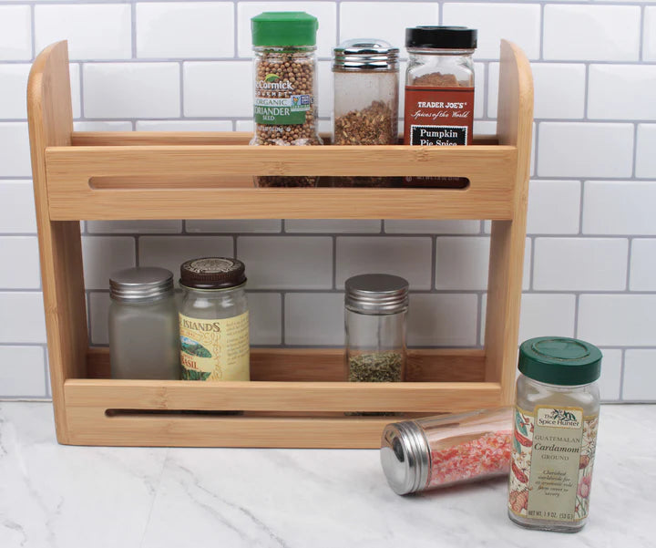 Bamboo Spice Rack (No Jars)