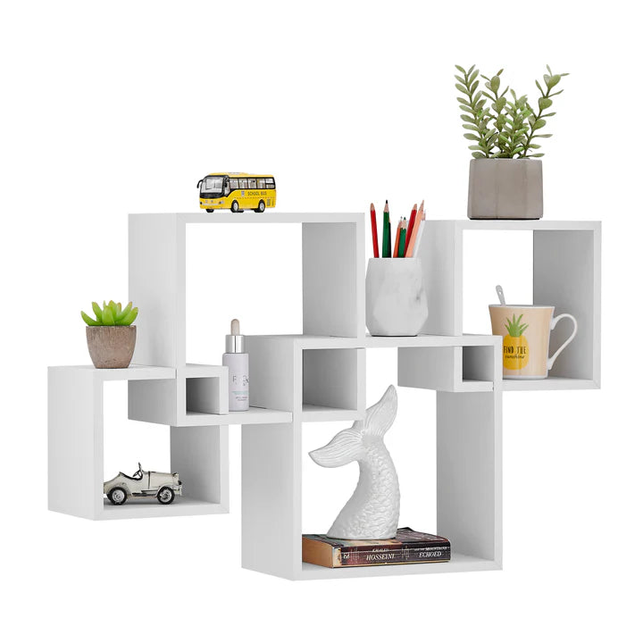 Blocchetto Intersecting Cubes Wall Shelf Unit - Horizontal or Vertical