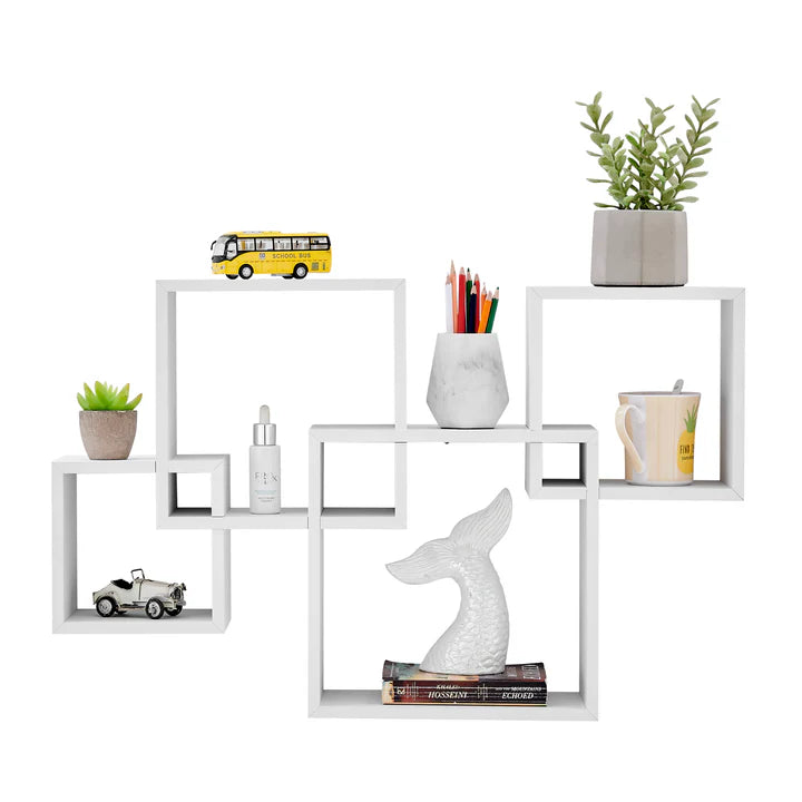 Blocchetto Intersecting Cubes Wall Shelf Unit - Horizontal or Vertical