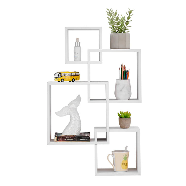 Blocchetto Intersecting Cubes Wall Shelf Unit - Horizontal or Vertical