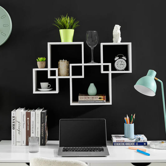 Blocchetto Intersecting Cubes Wall Shelf Unit - Horizontal or Vertical