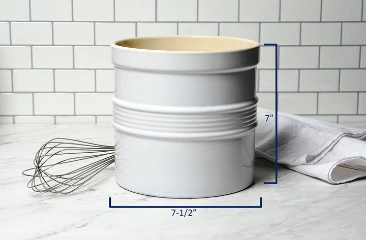 Oversized Tool Crock - White