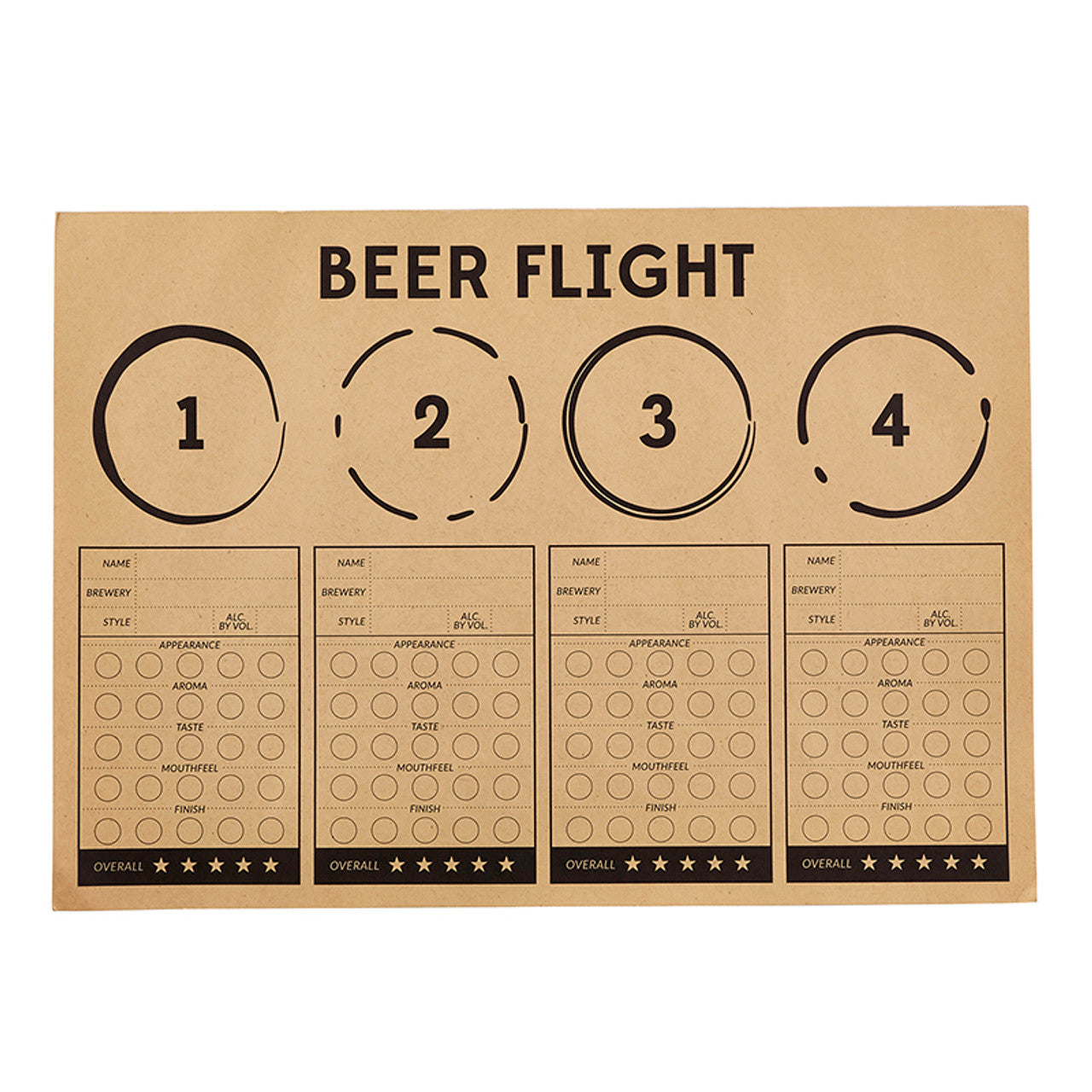 Beer Flight Placemats - 24pk