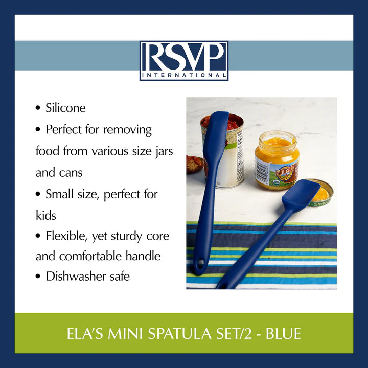 Ela's Mini Spatula Set of 2 - Blue