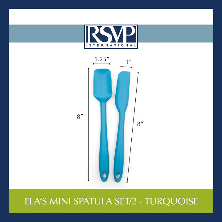 Ela's Mini Spatula Set of 2 - Turquoise