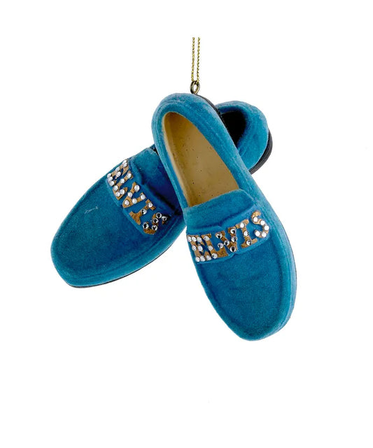 Elvis Presley Blue Suede Shoes Ornament