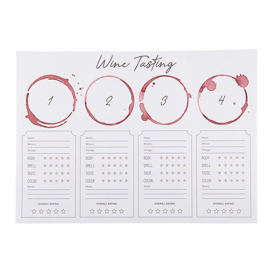 Wine Tasting Placemat 24 Pk