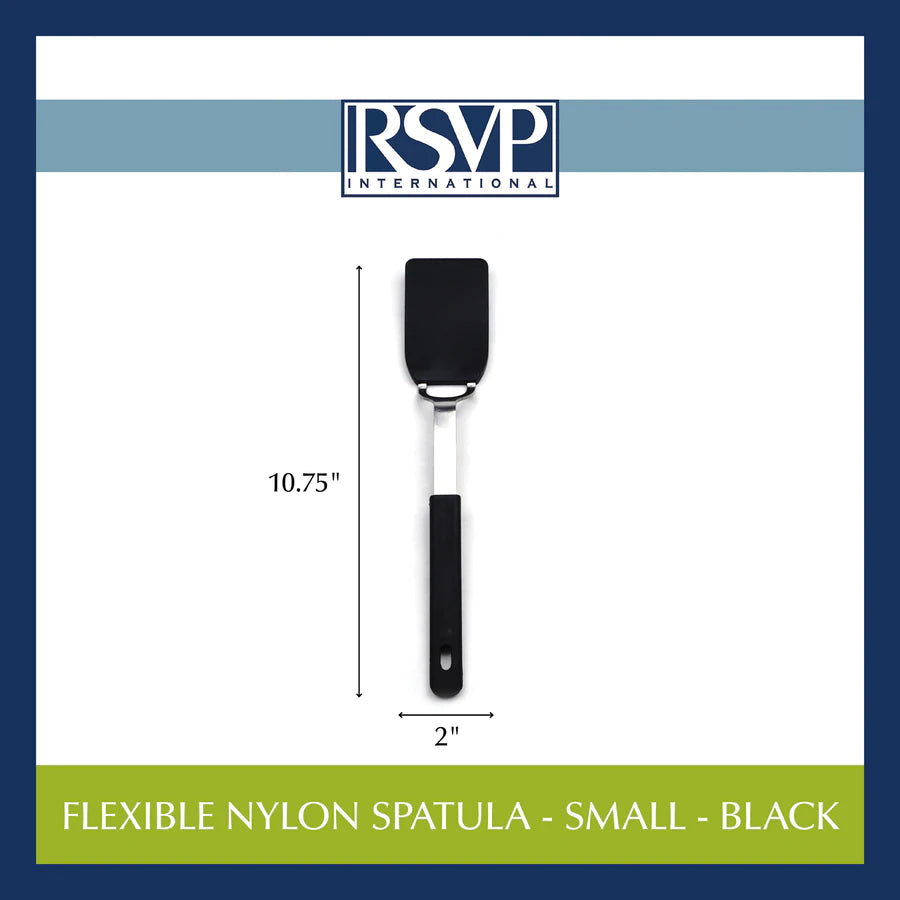 Small Black Flexible Nylon Spatula