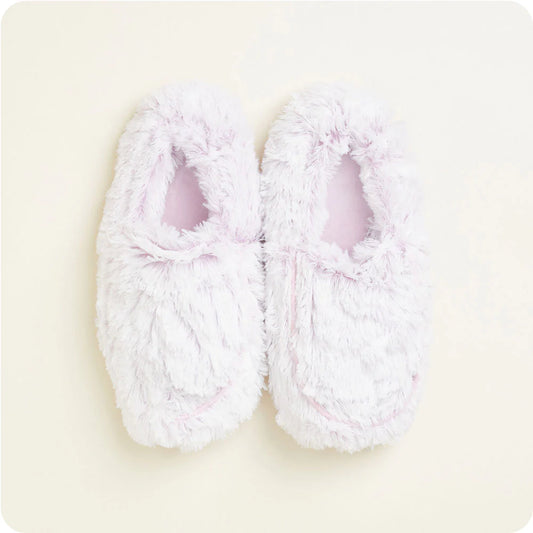 Marshmallow Lavender Warmies Slippers