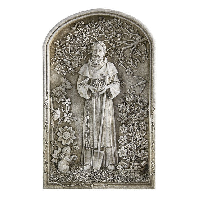 12.25" H Saint Fiacre Garden Plaque