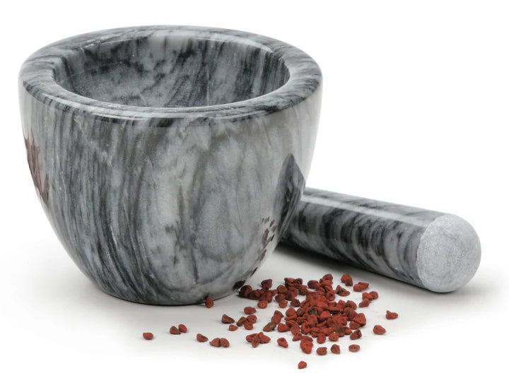 Marble Mortar & Pestle - Grey