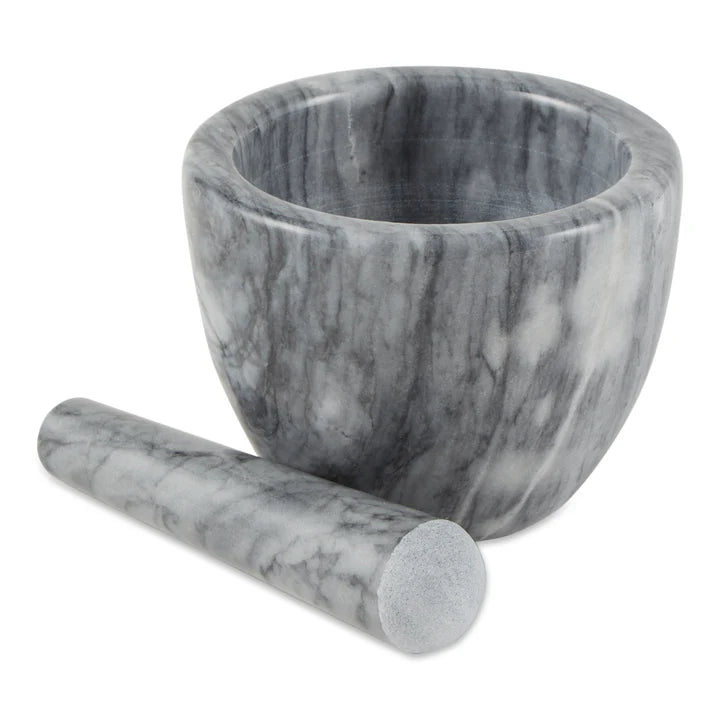 Marble Mortar & Pestle - Grey