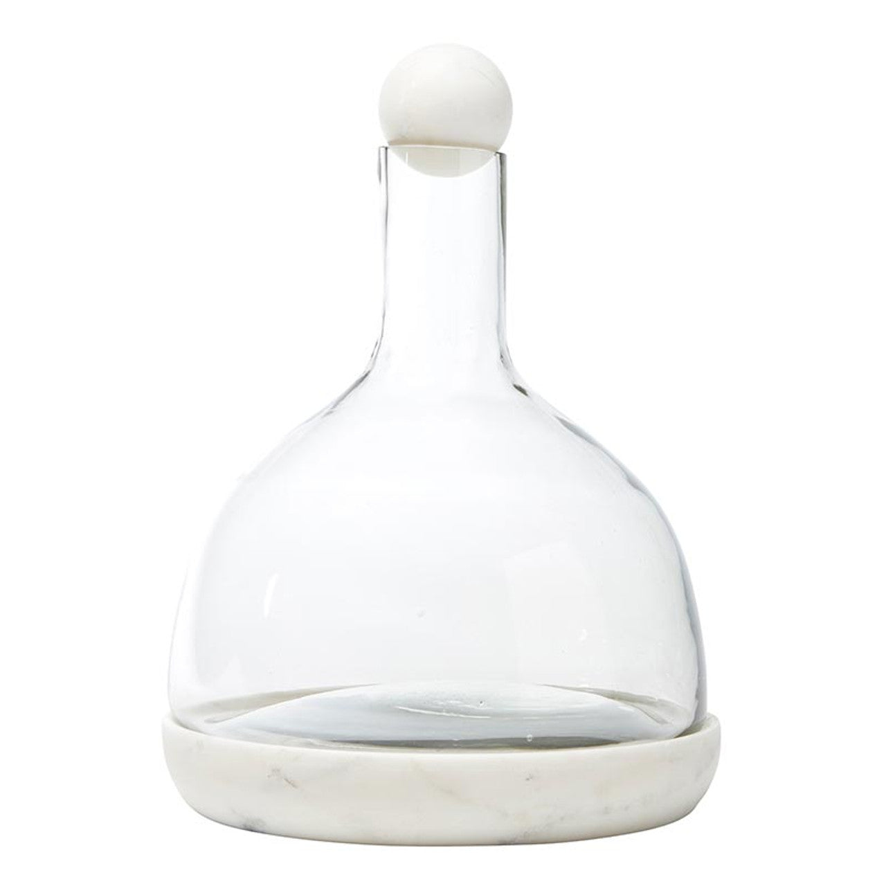 Marble + Glass Wine Carafe - Wht