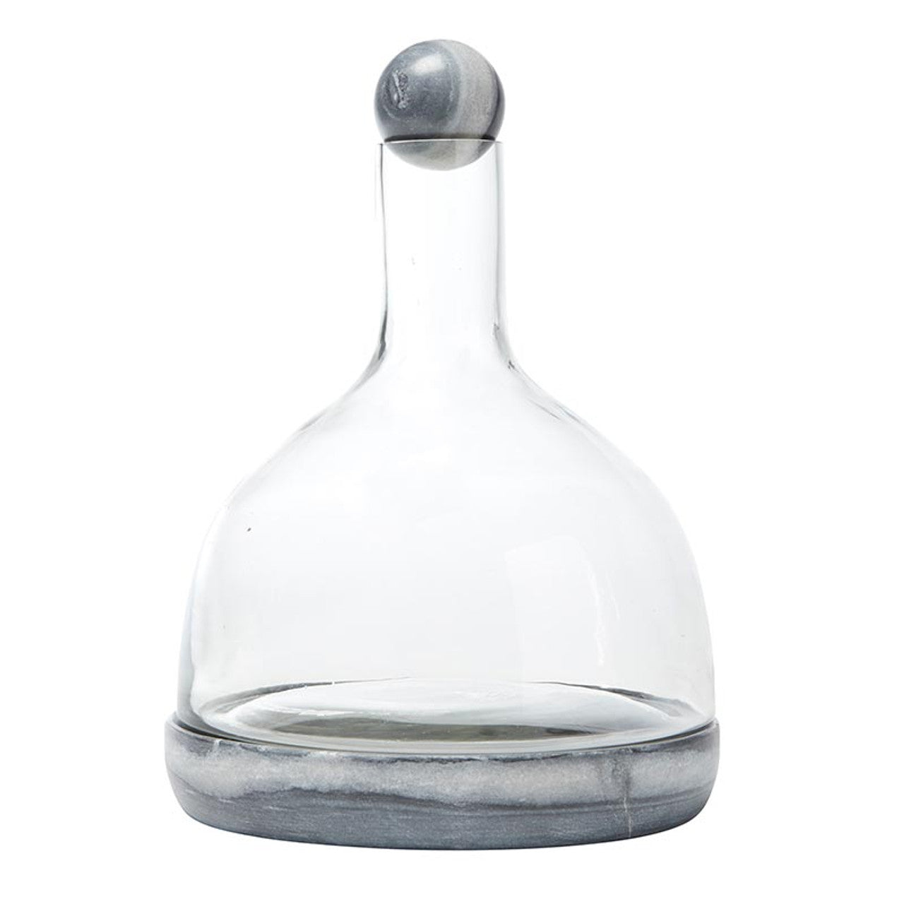 Mrbl + Glass Wine Carafe - Grey