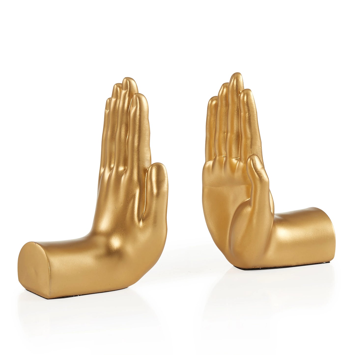 Antique Gold "Hands" Bookend Set of 2