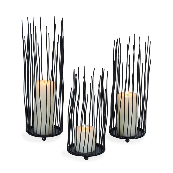 Willow Iron Candleholder 3-piece Set