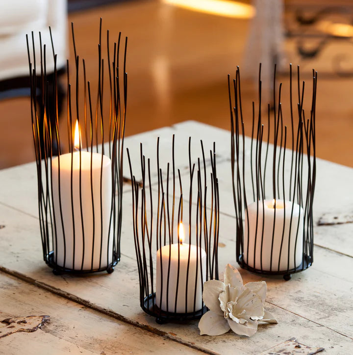 Willow Iron Candleholder 3-piece Set