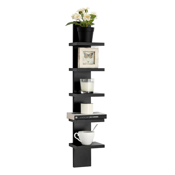 Utility Column Spine Wall Shelves - Black