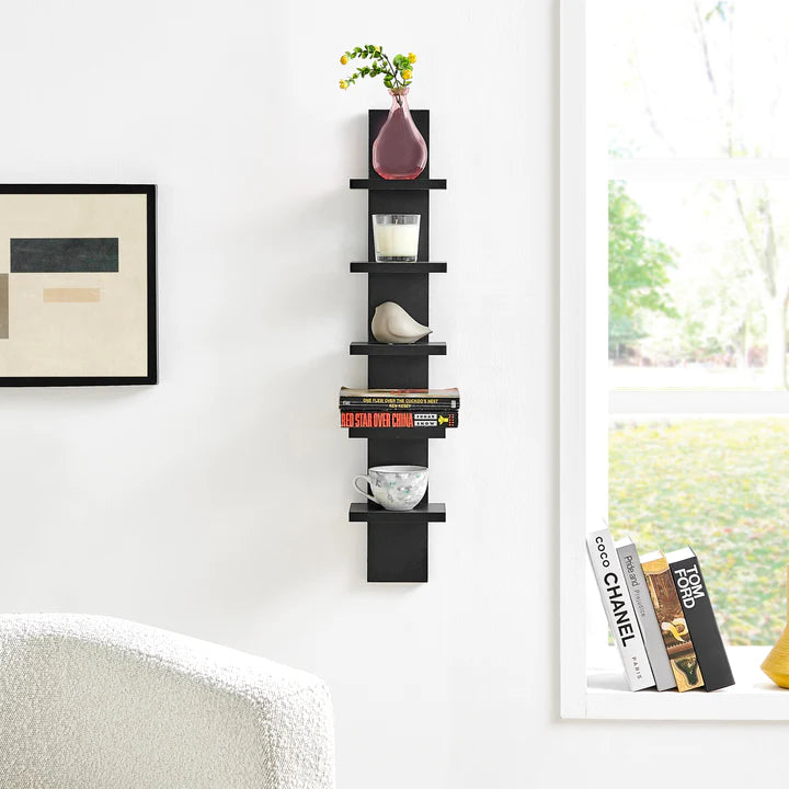 Utility Column Spine Wall Shelves - Black