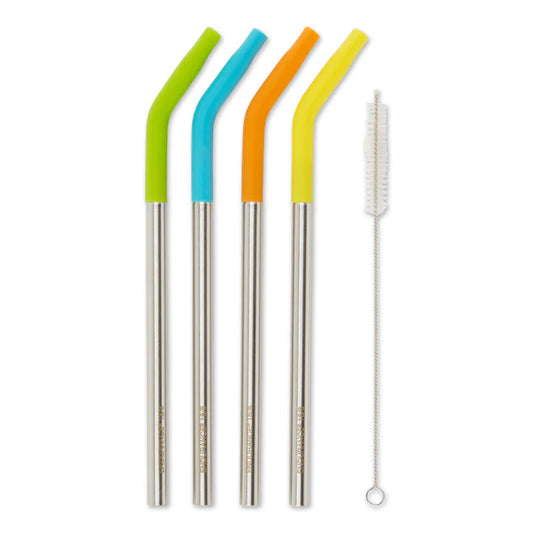 9In Silicone Tip Straw + Brush Set (4+1)