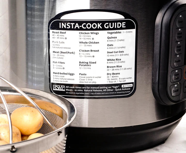 Removable Insta Cook Label