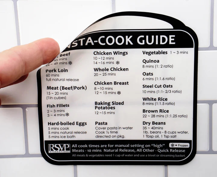 Removable Insta Cook Label