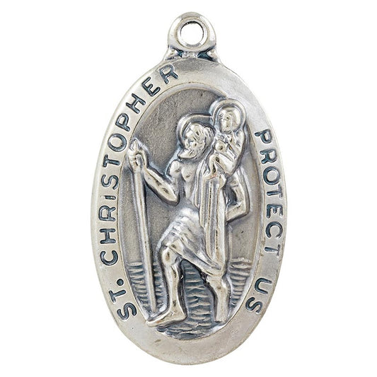 Saint Christopher Oval Medal