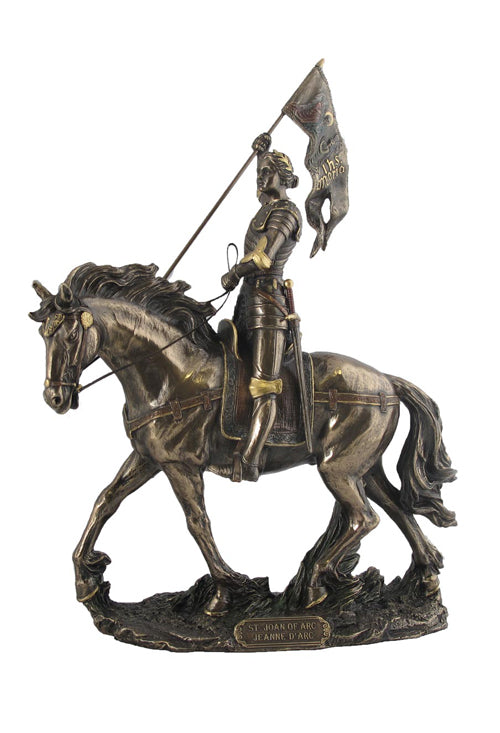 Joan Of Arc On Horse Back With Flag (Mbz+Color)