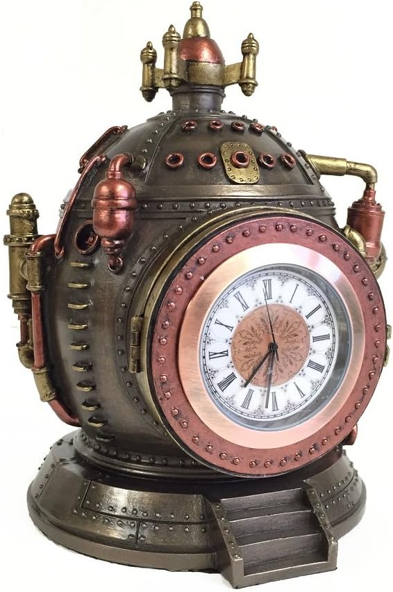 Steampunk Time Machine Trinket Box Clock