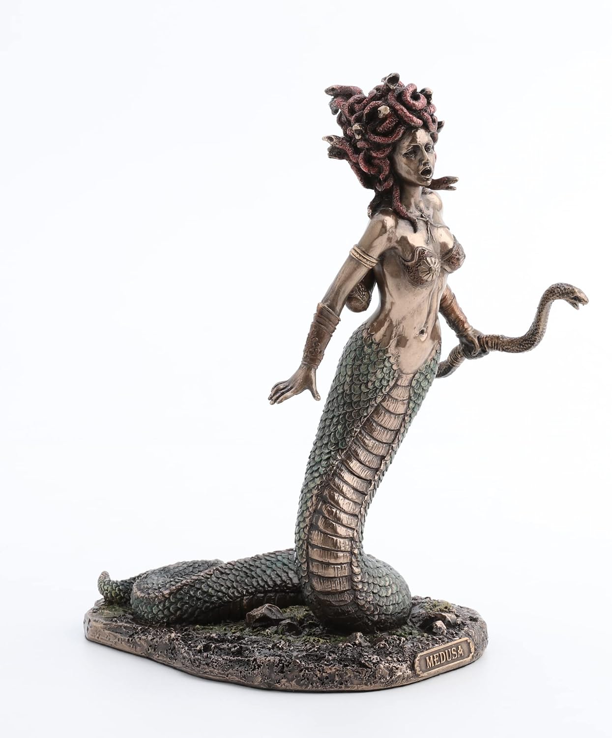 Medusa Painted Polystone Statue